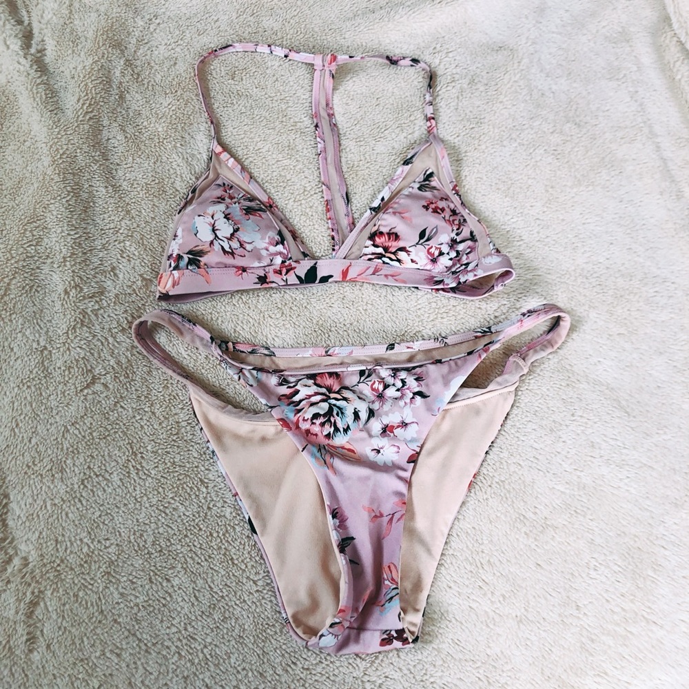 LA Hearts floral bikini